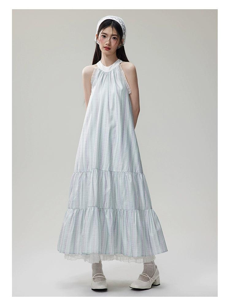 Robe maxi à plusieurs niveaux à la brume éthérée