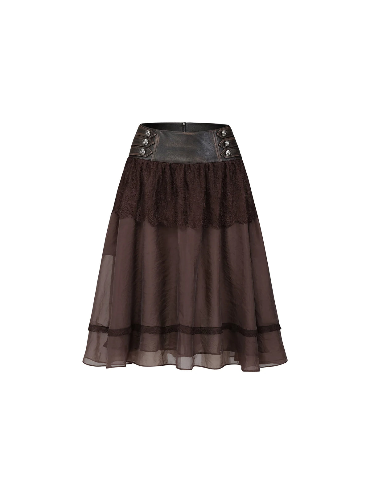 Nocturne Lace Corset Midi Skirt