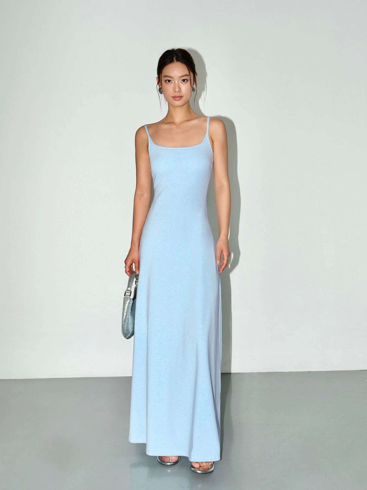 Serenity Curve Knit Slip Maxi Dress