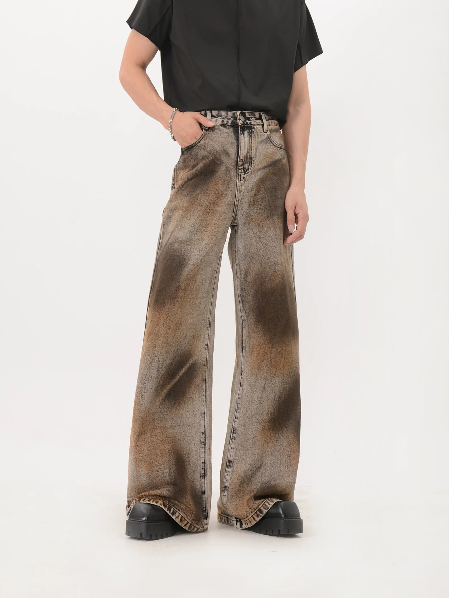 Rust Eclipse Flare Denim