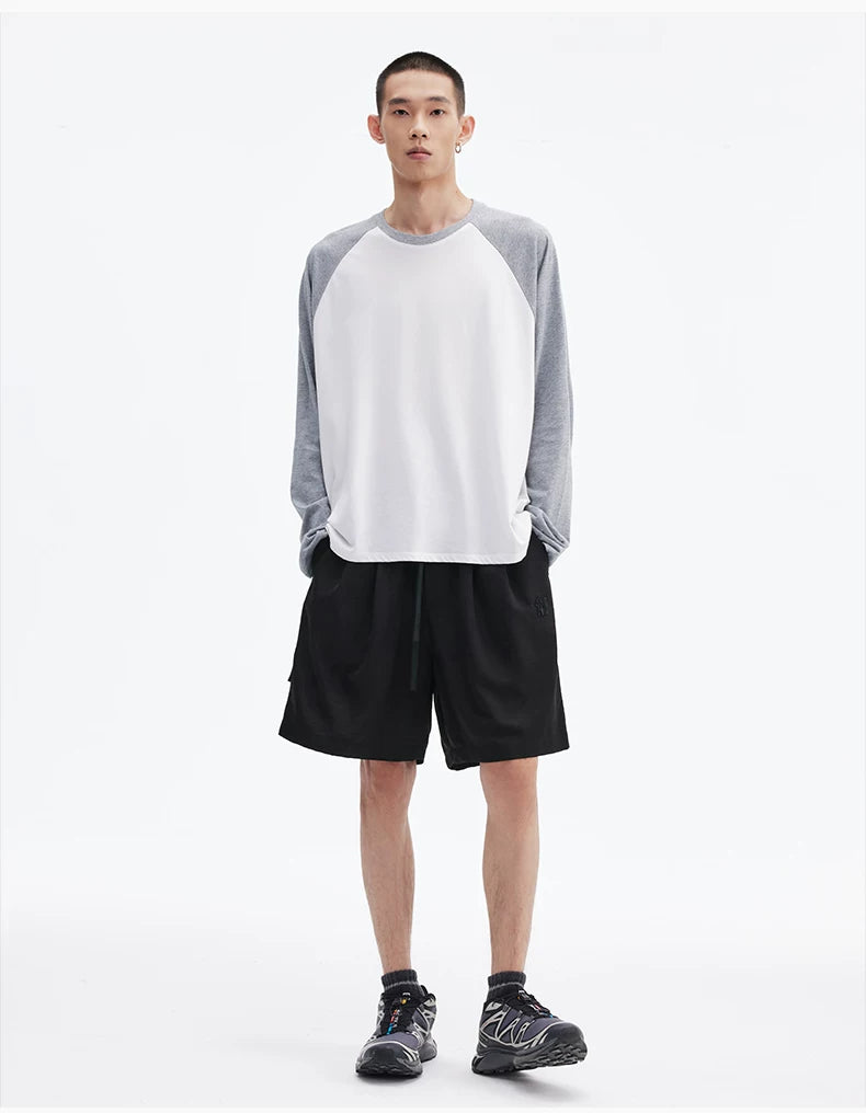Embroidered Drawstring Bermuda Shorts