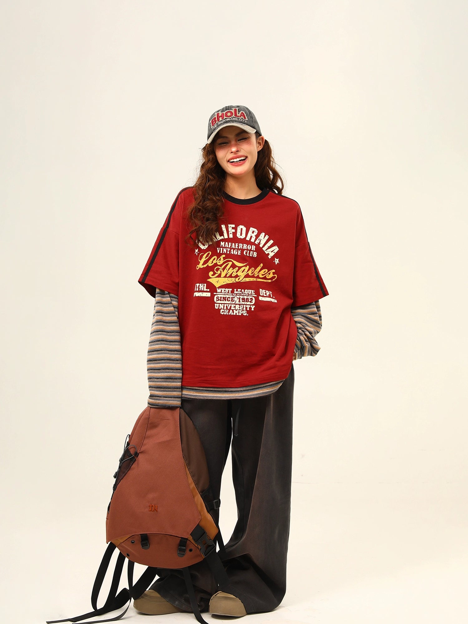 Retro Varsity Layered Street Tee