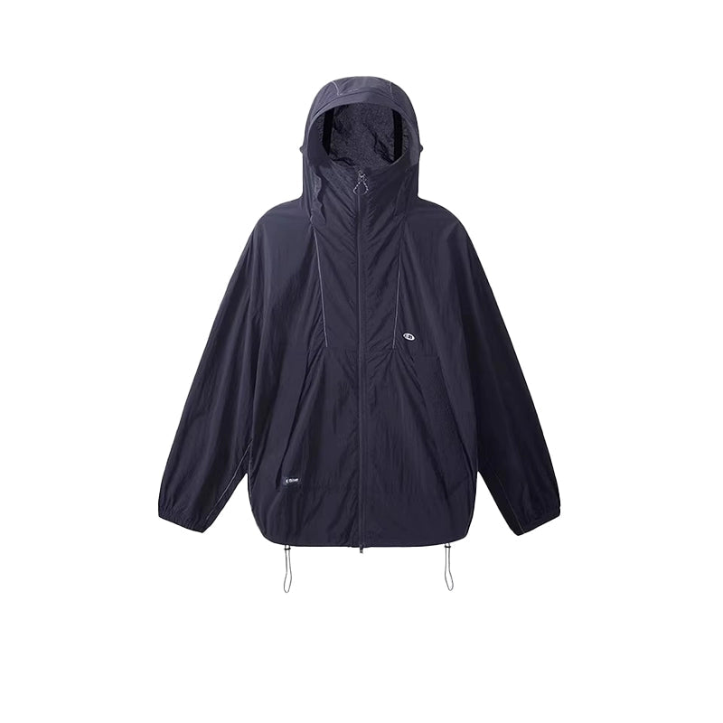 UV-Protective Hooded Windbreaker
