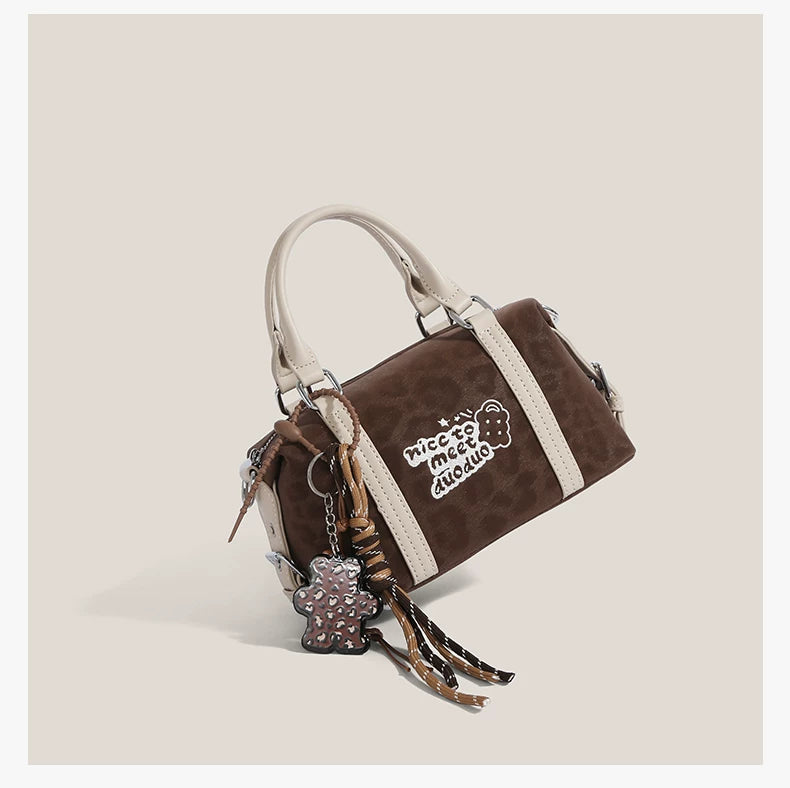 Doodle Charm Barrel Bag