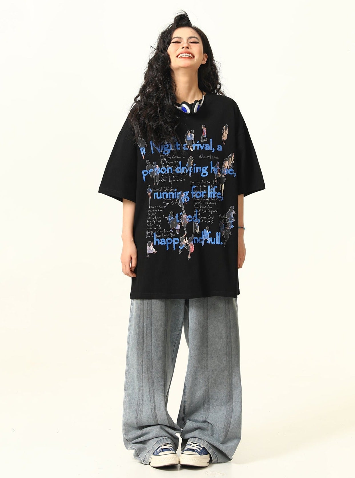 Graphic Print Oversized T-Shirt