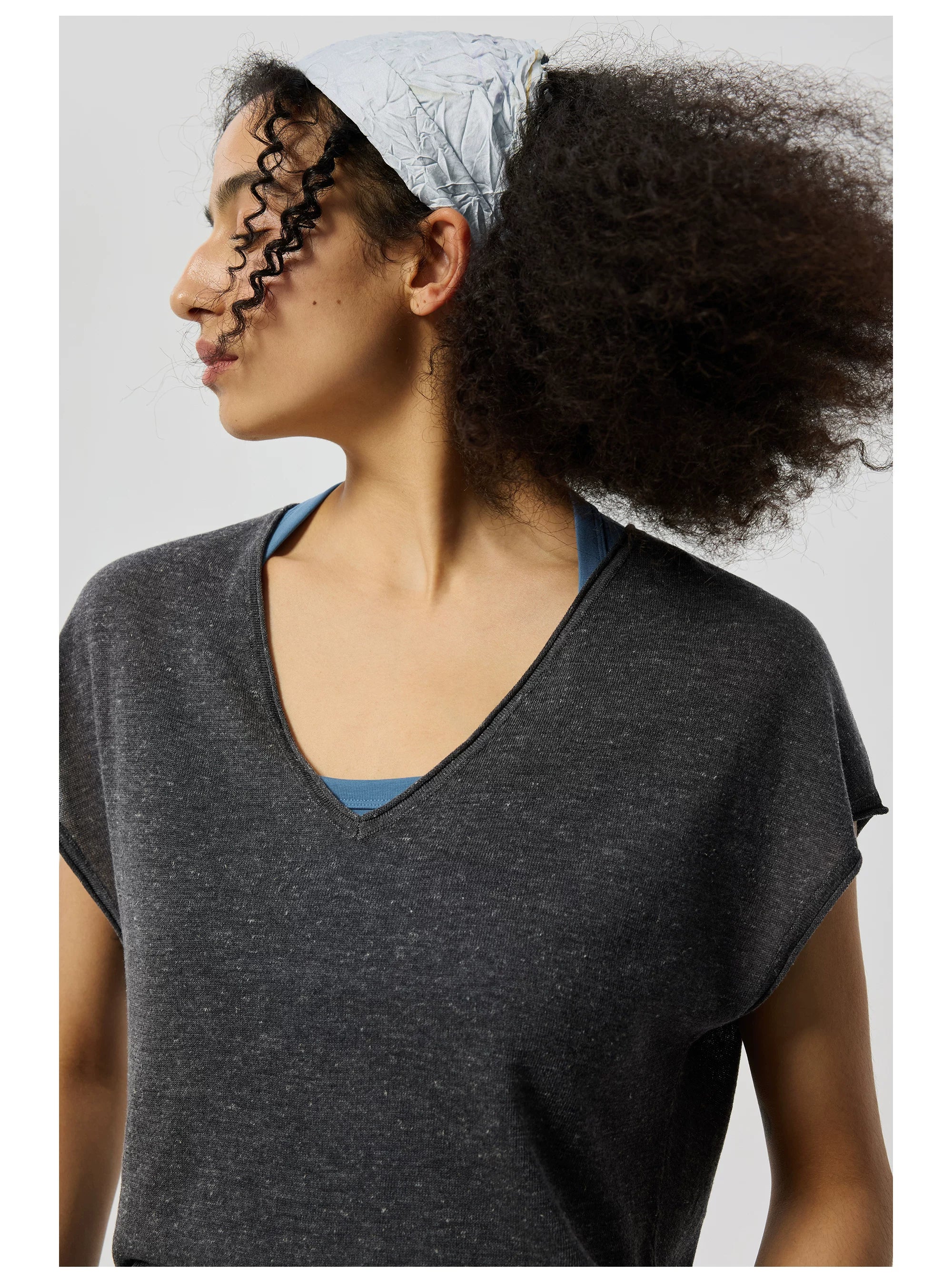Silvair V-Neck Cap Sleeve Tee
