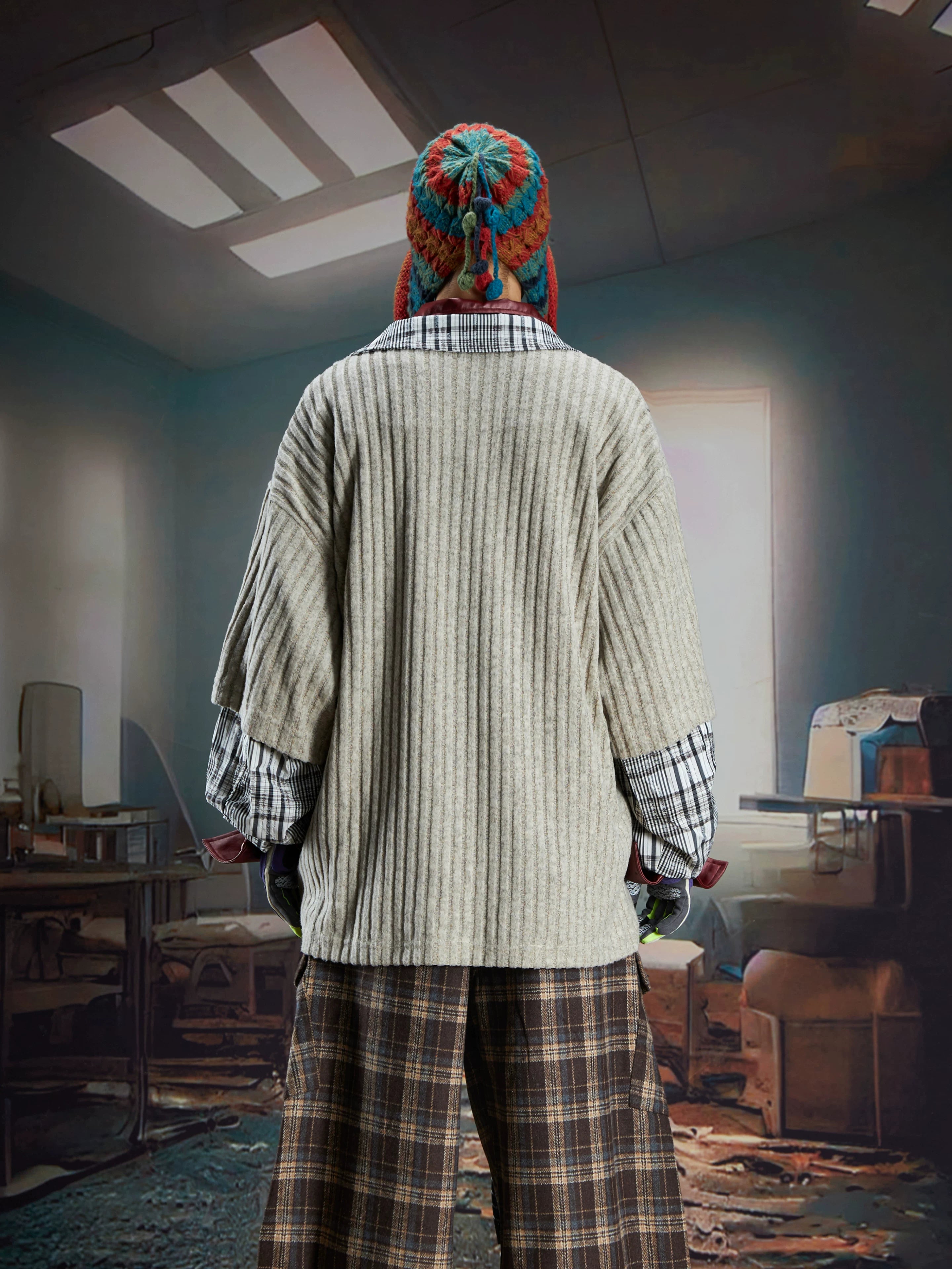 Harvest Patchwork Plaid Nomad Pullover
