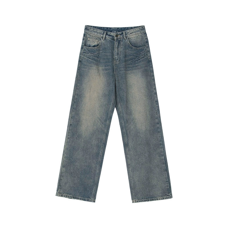 Distressed Vintage Wash Denim Set