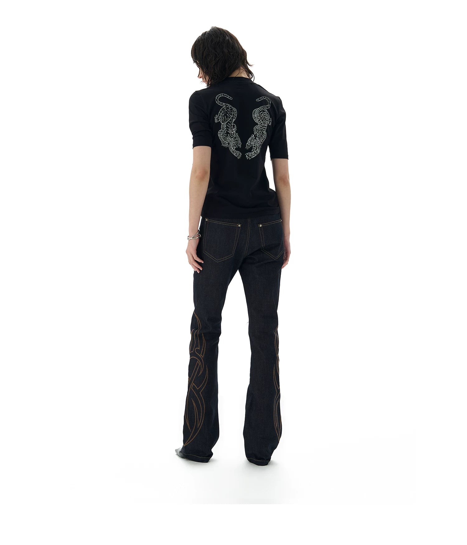 Twin Tiger Half-High Neck Slim Tee