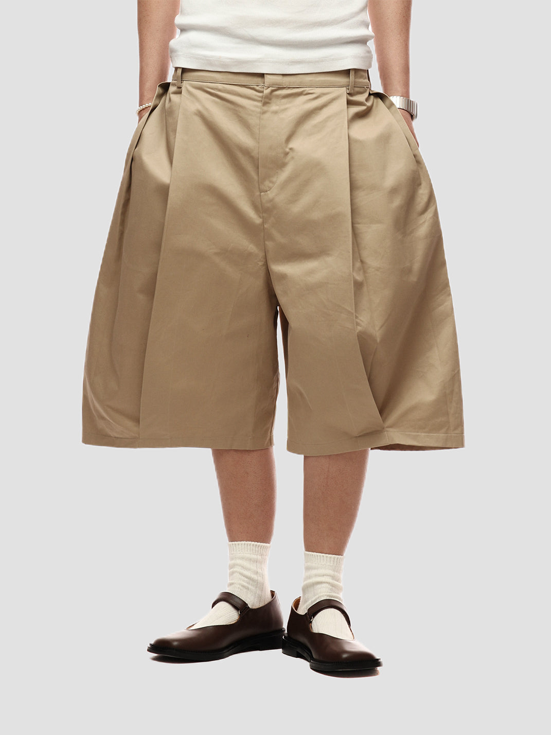 Dune Drapers Loose Fit Shorts - Khaki
