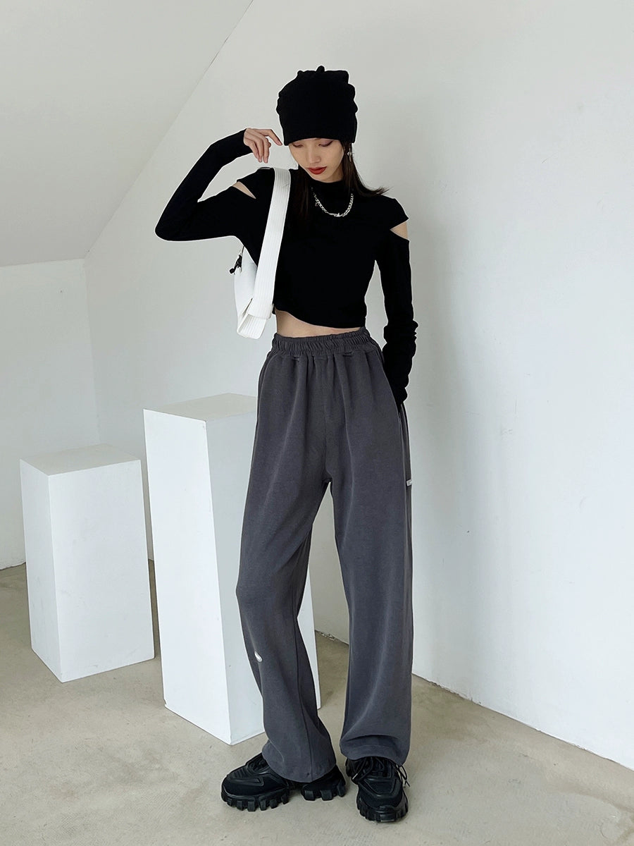 Loose-Fit Sweatpants with Drawstring Waist