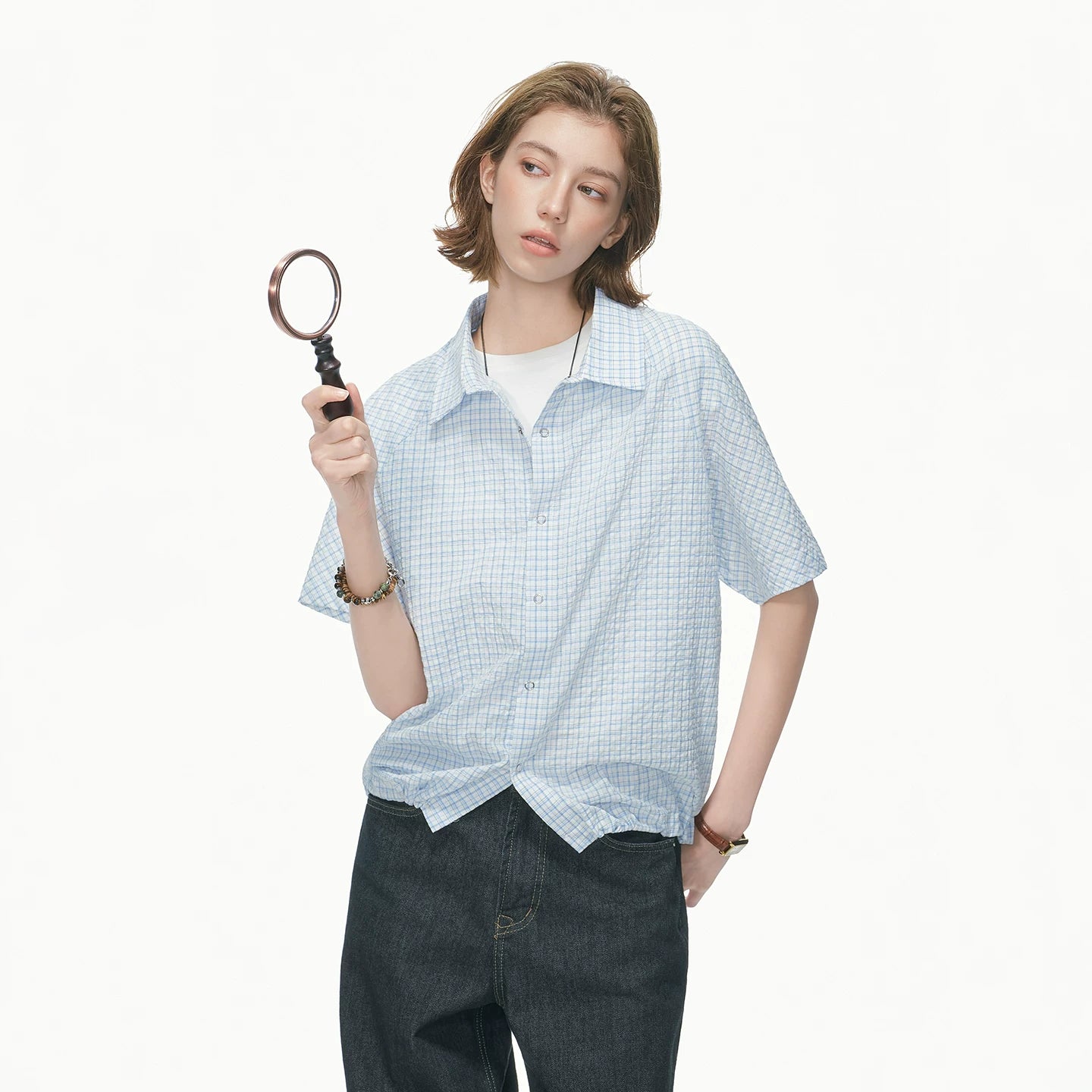 Pastel Check Breeze Short-Sleeve Shirt