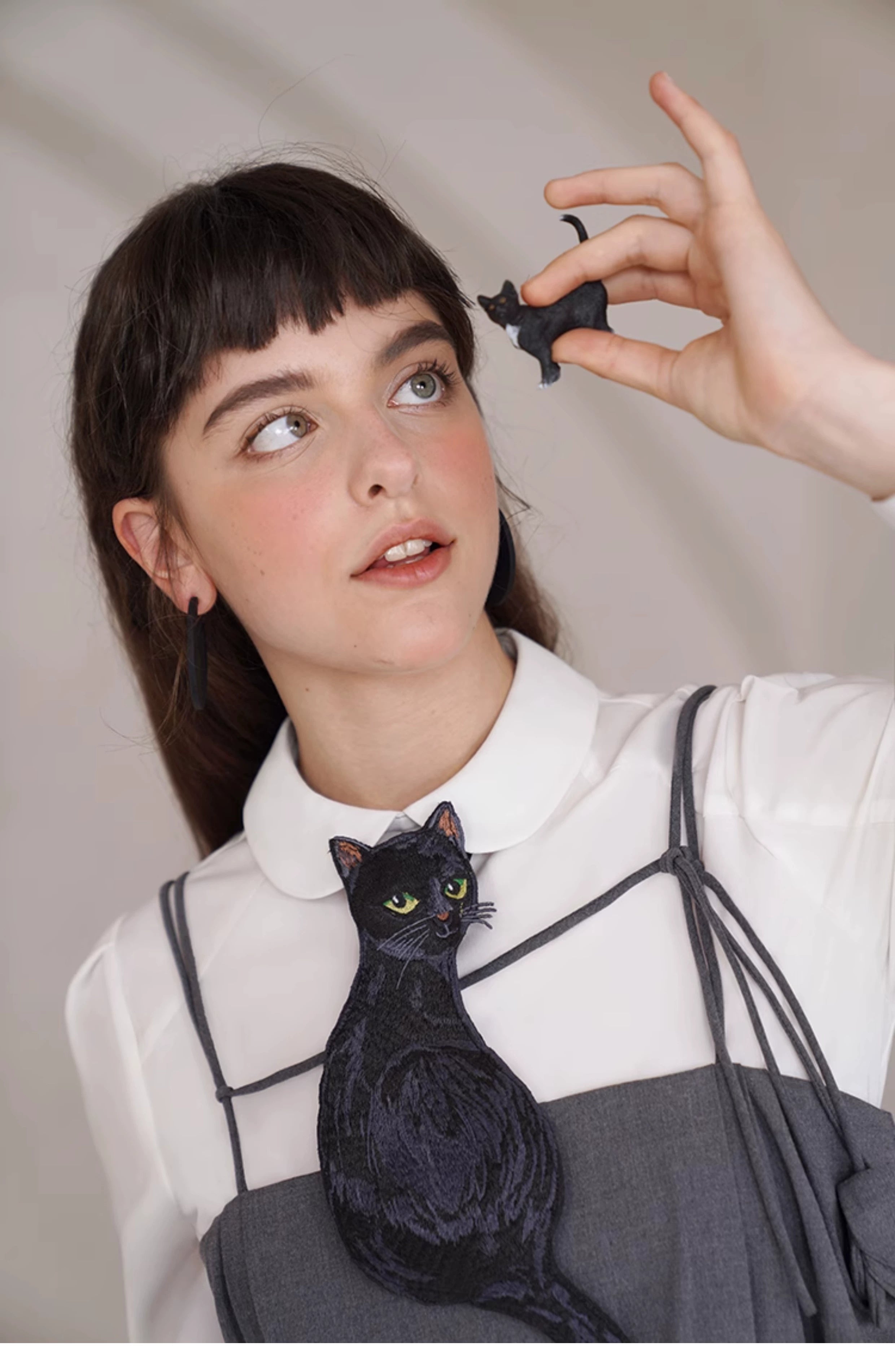 Black Cat Shaped Novelty Tie