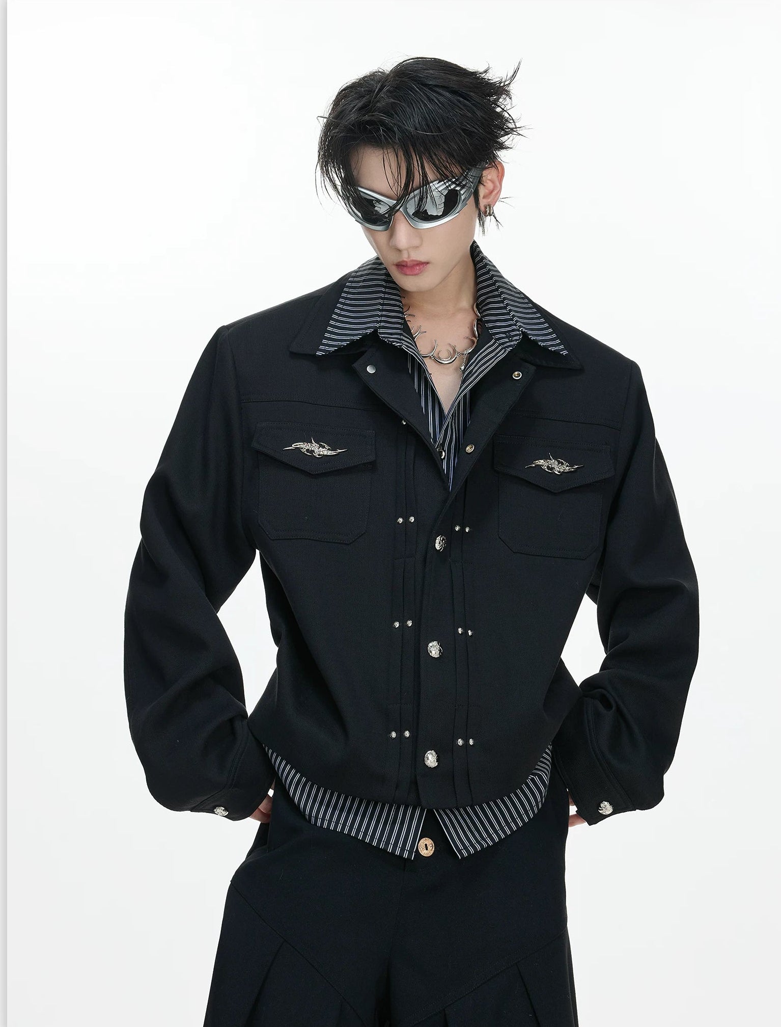 Midnight Relay Embellished Tech Blouson