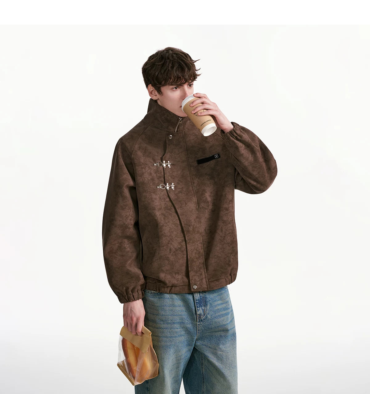Cinderlock Buckle High‑Neck Jacket