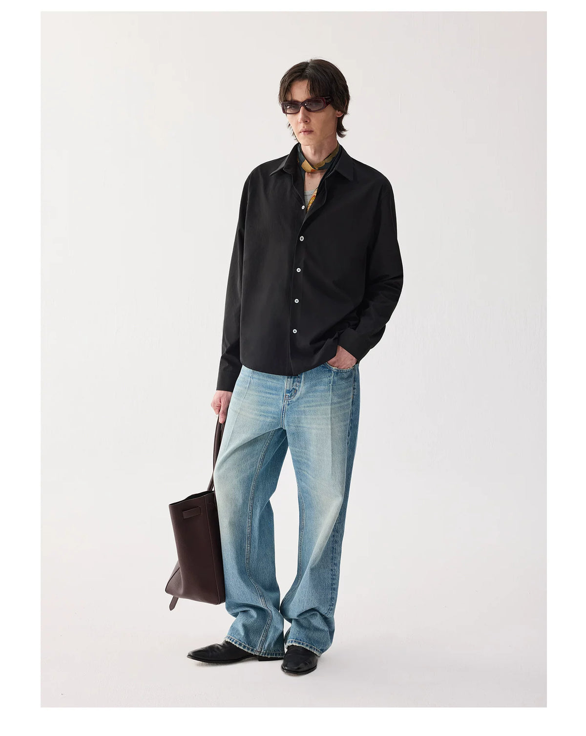 Caspian Minimal Long-Sleeve Shirt