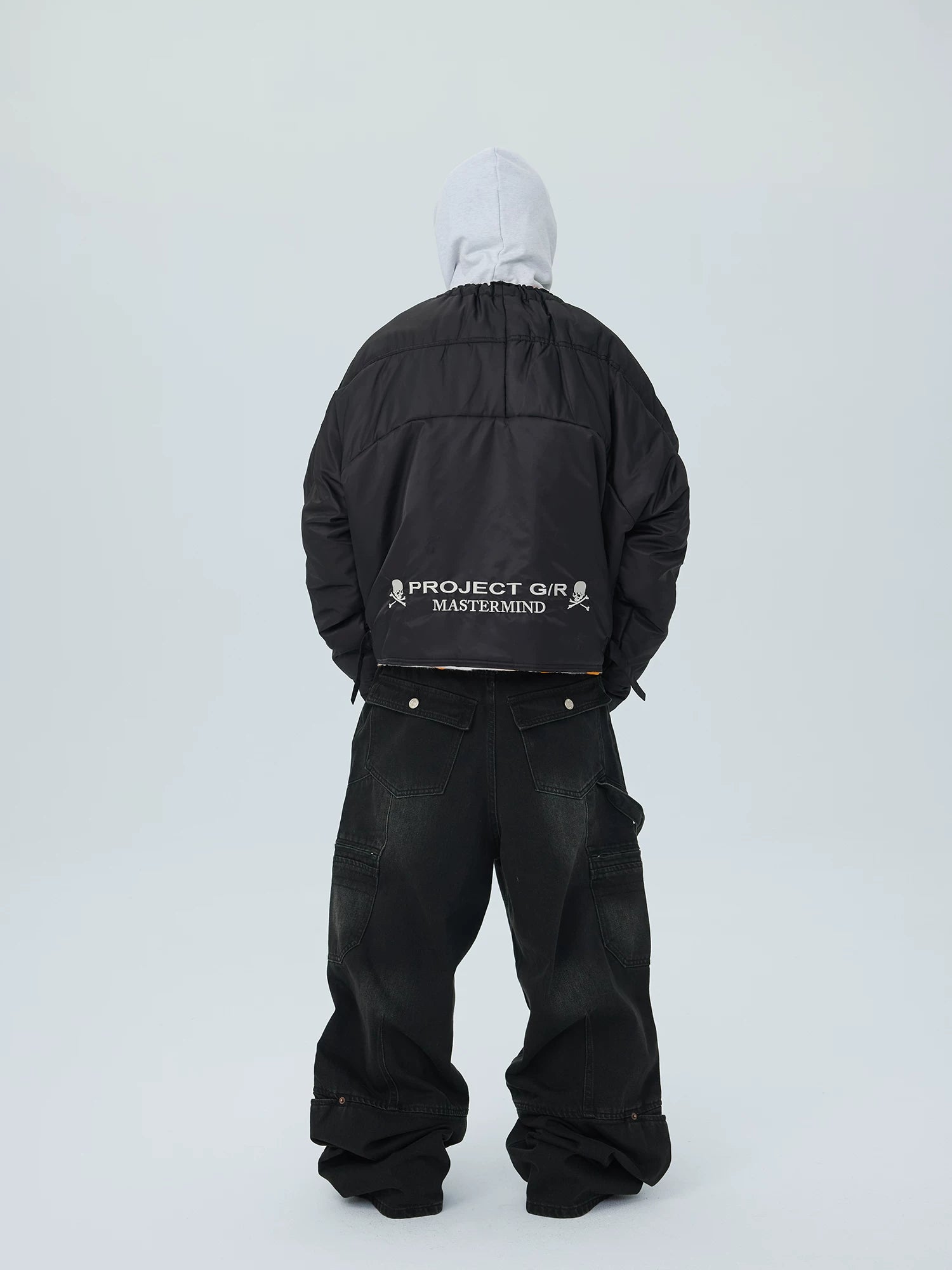 Phantom Skull Puffer Bomber Jacket