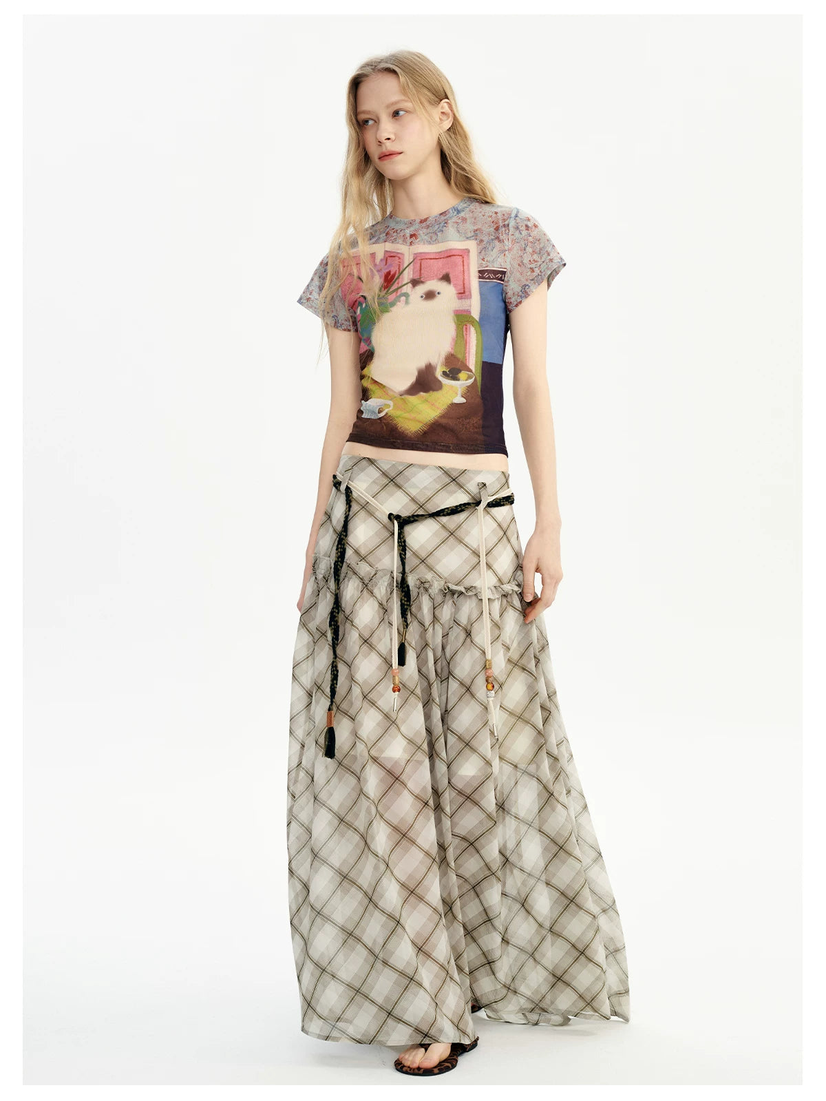 Prairie Lattice Breeze Maxi Skirt