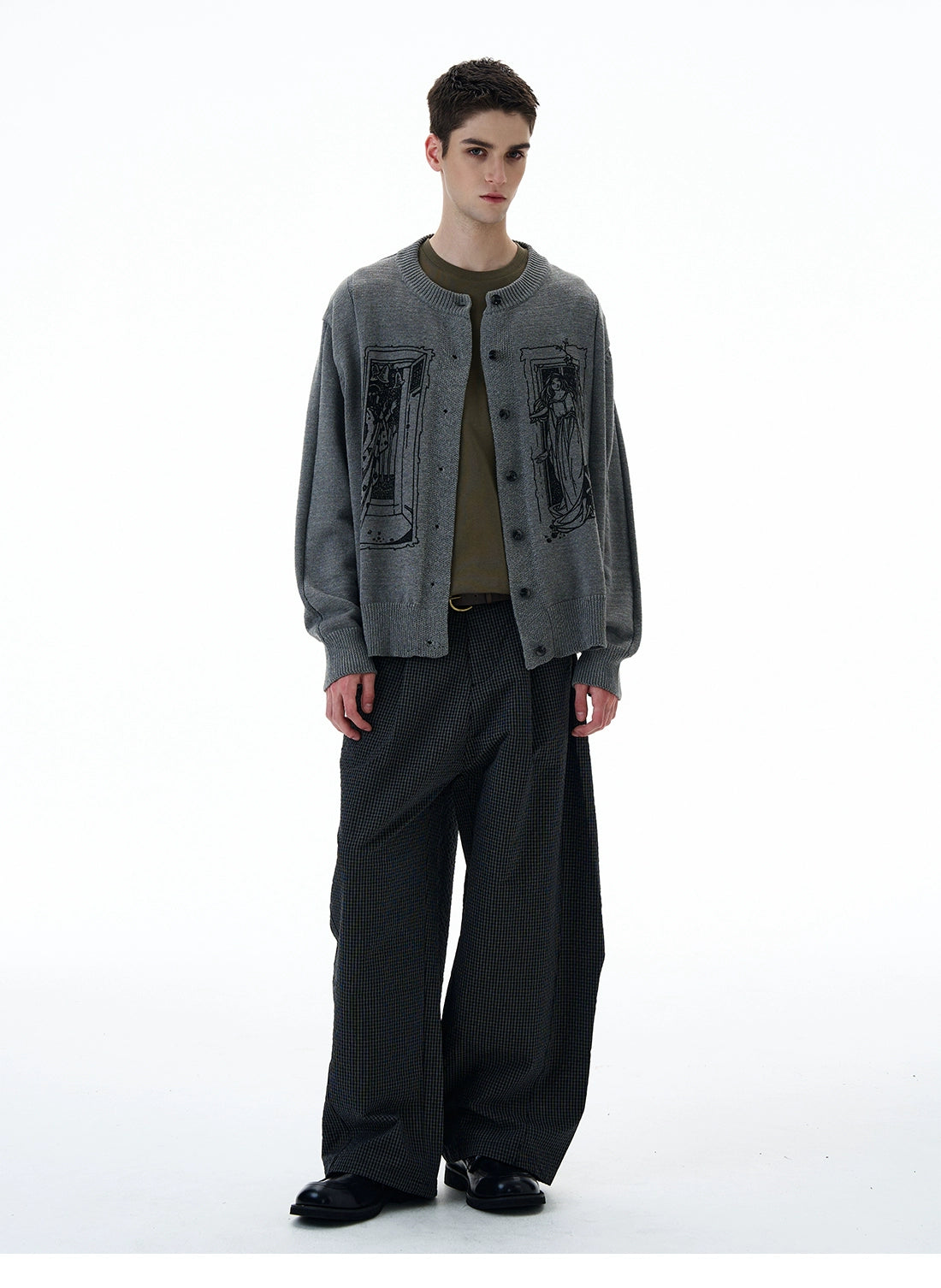 Tarot Window Graphic Knit Cardigan