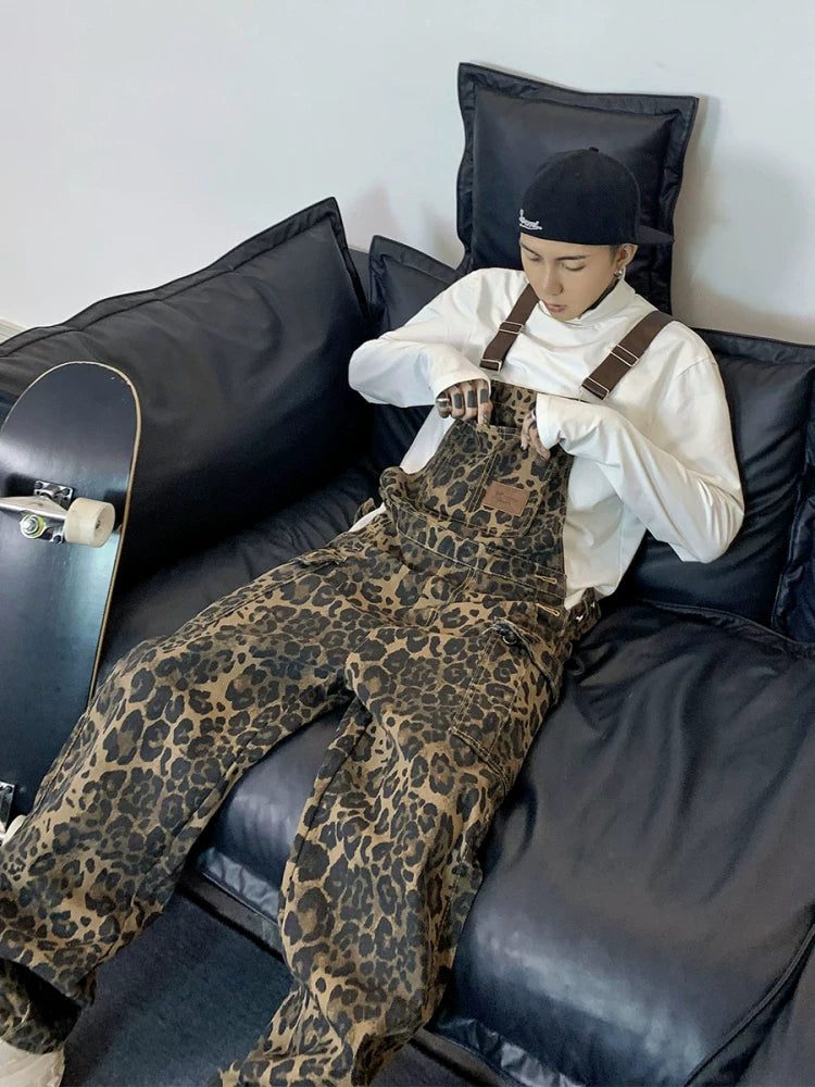 Wildtrack Leopard Print Skate Overalls