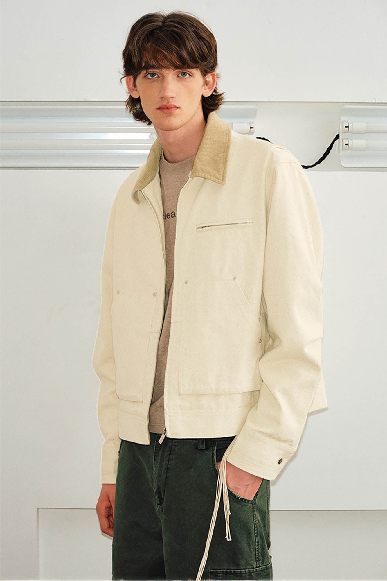 Corduroy Collar Jacket