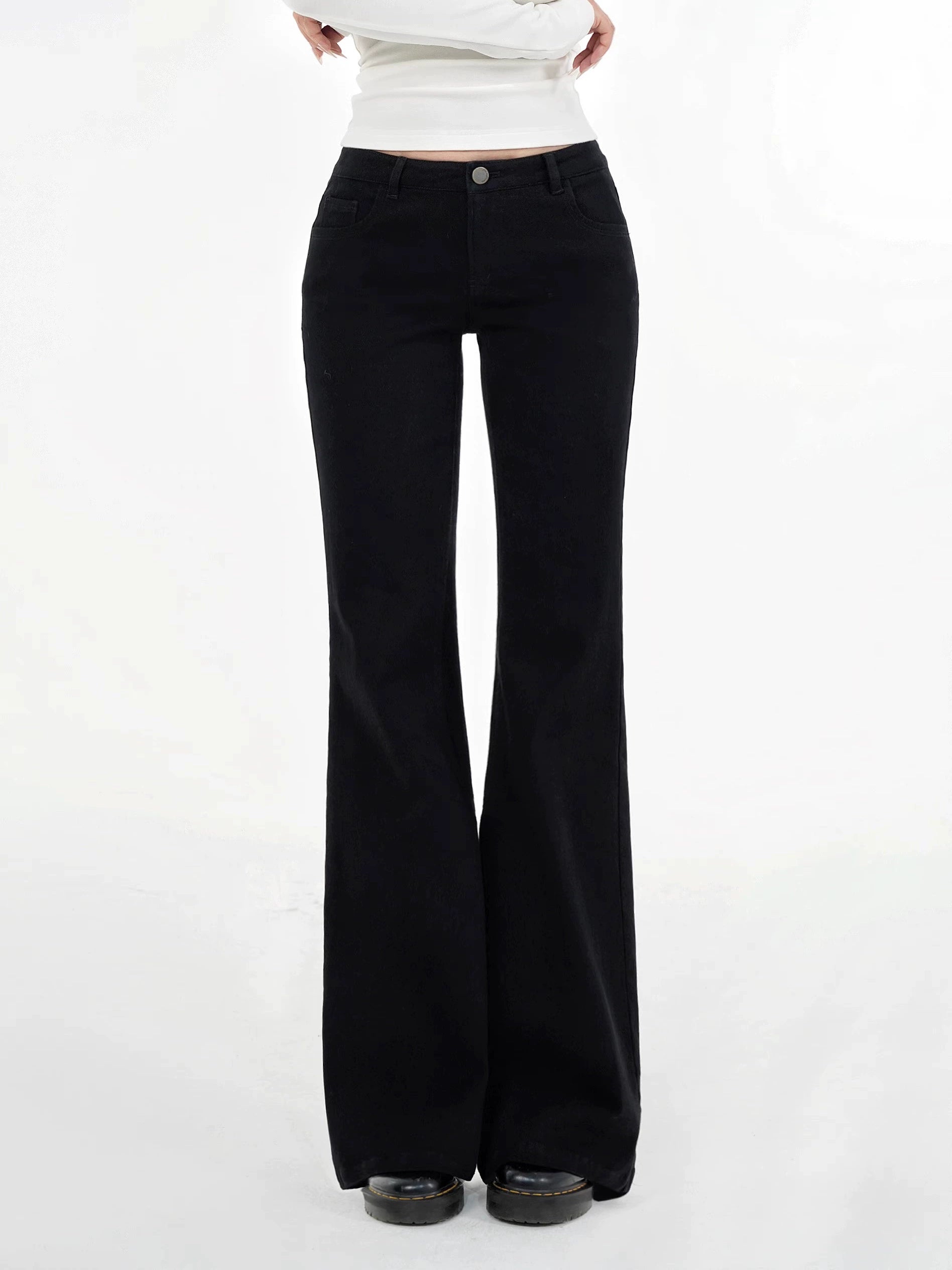 Mid/Low Rise Black Jeans