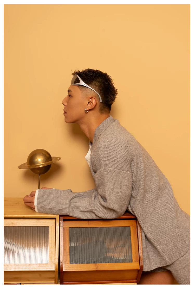 Heather Lounge Knit Quarter-Zip Sweater
