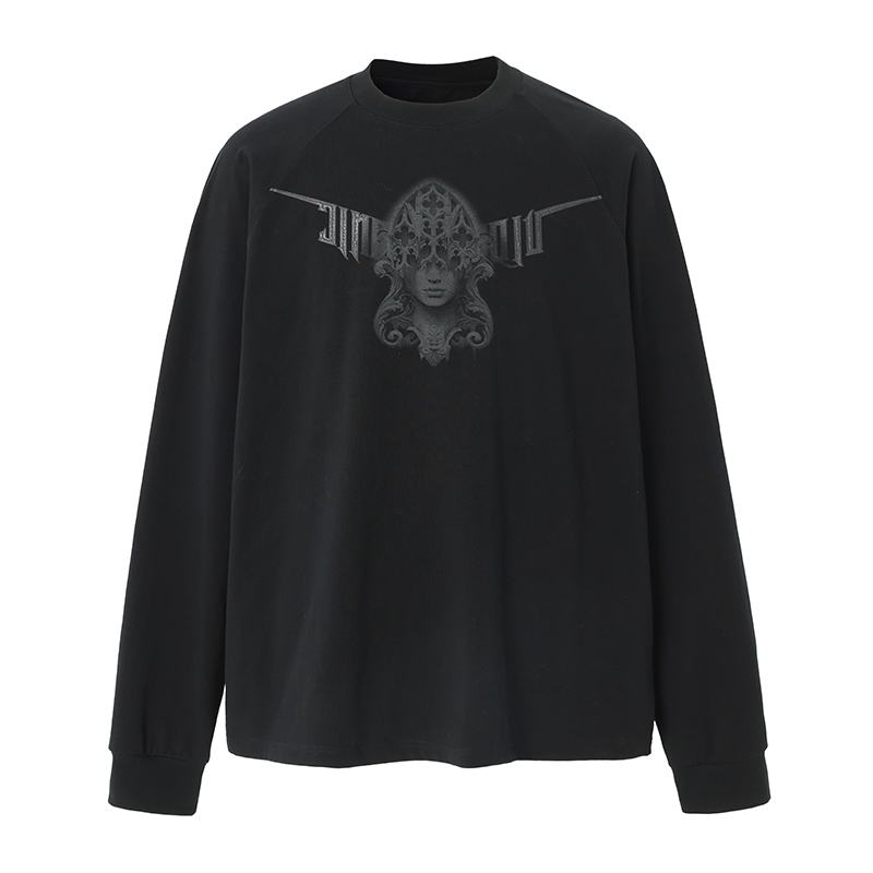 3D Stretch Printed Long Sleeve T-Shirt - chiclara