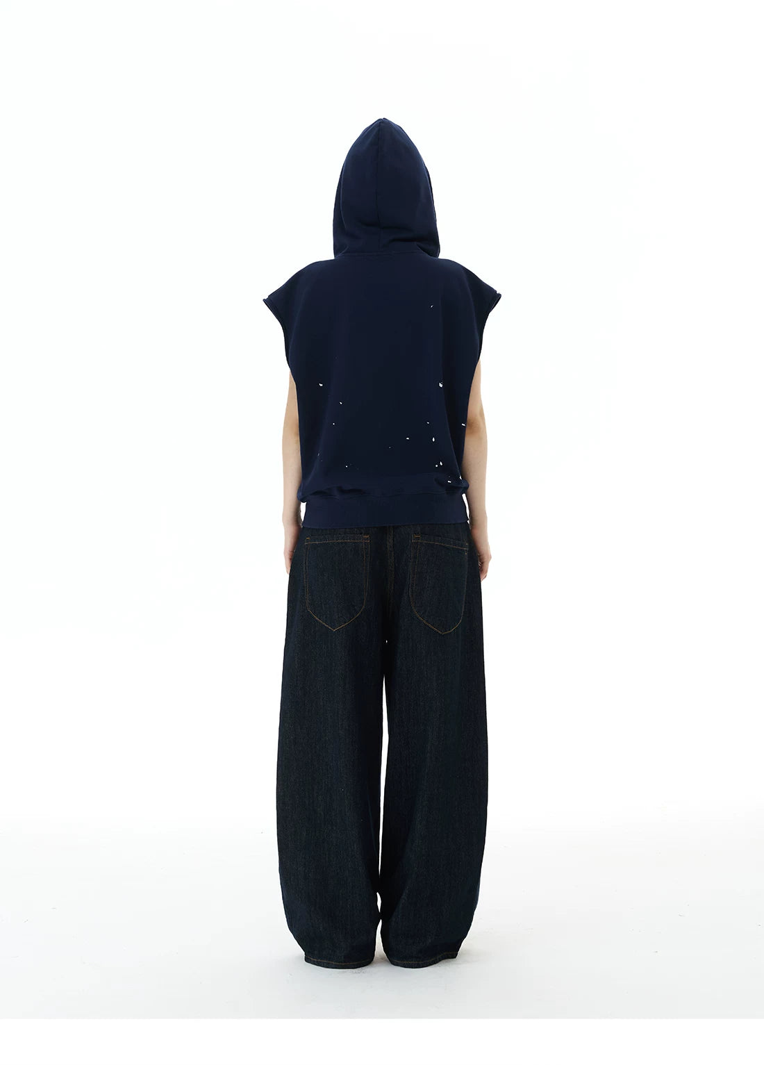 Union Crest Sleeveless Zip Hoodie
