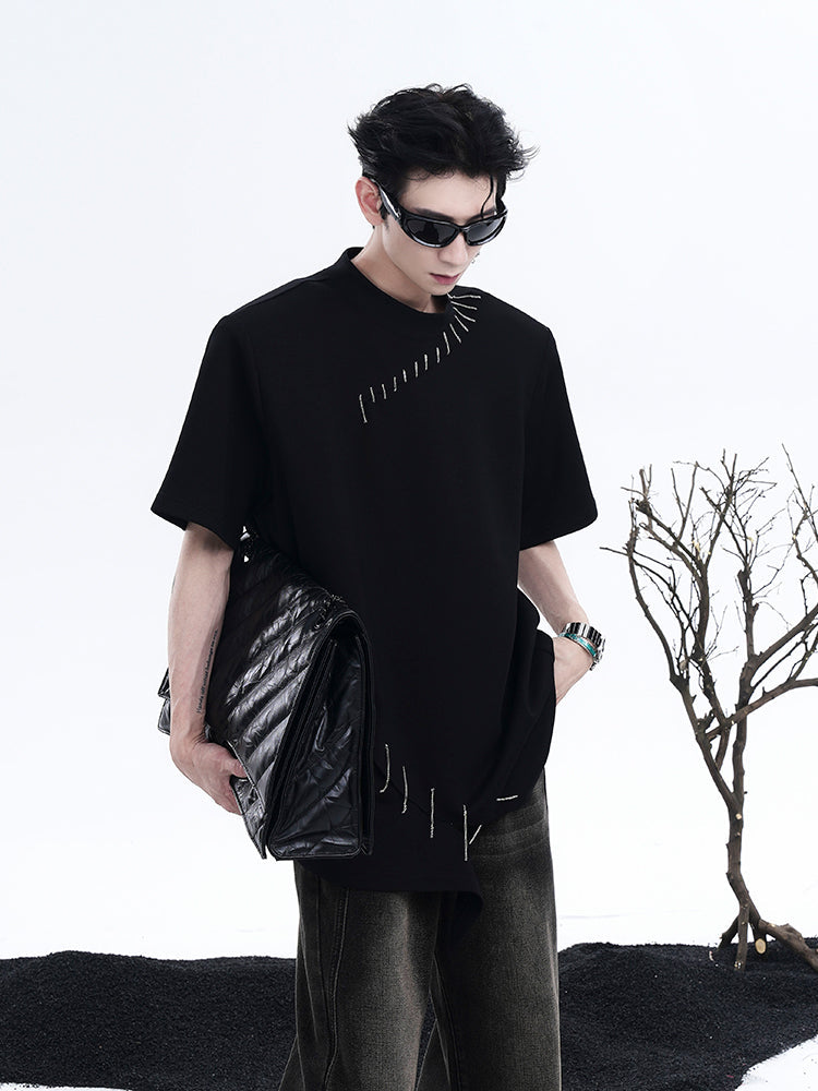 Safety Pin Detail T-Shirt