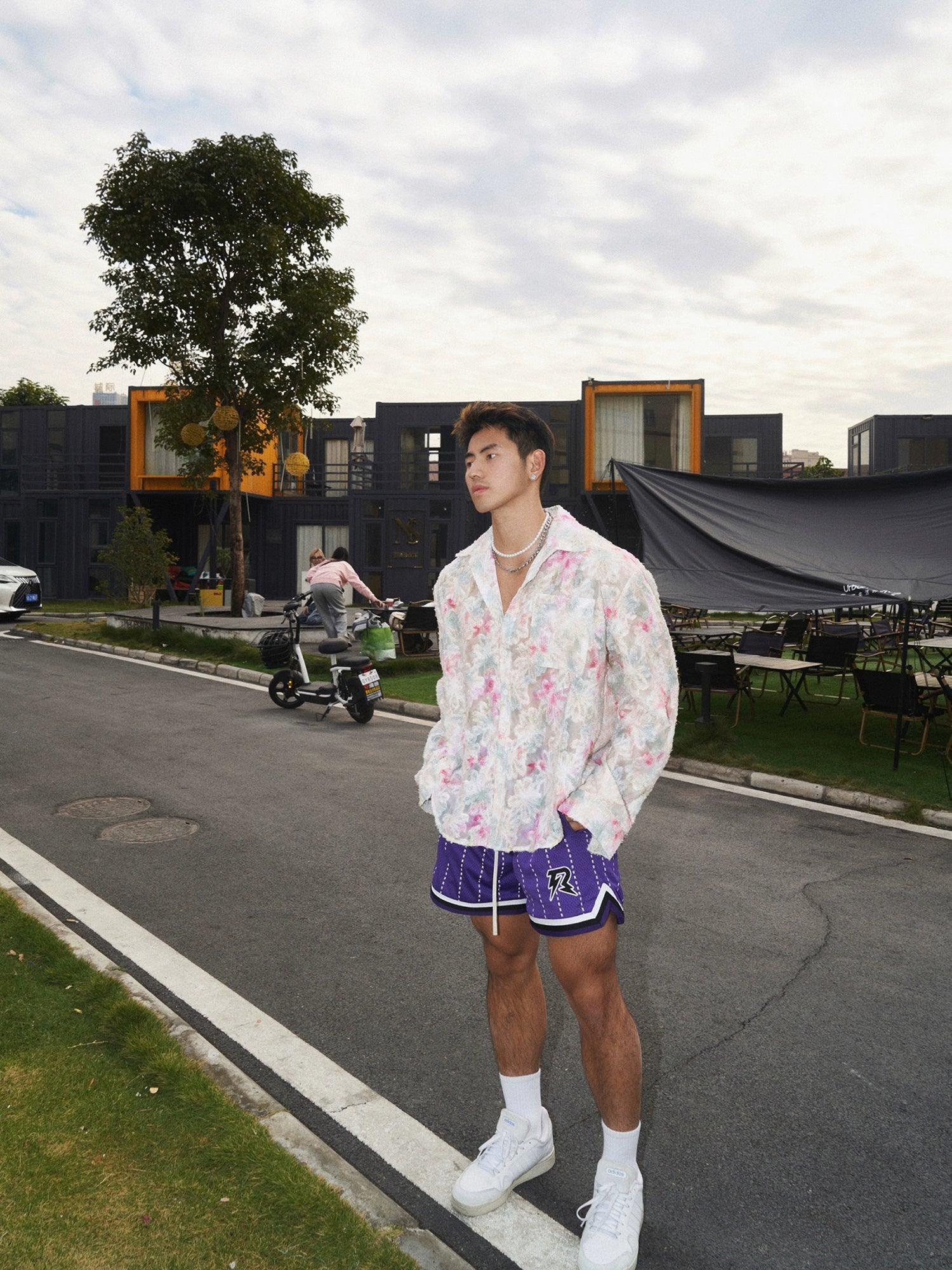 Floral Pastel Button-Up Shirt