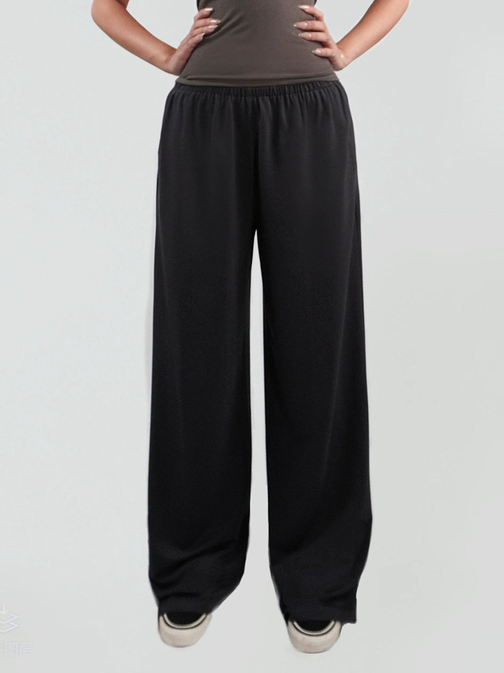 Floor-Length Straight Casual Pants