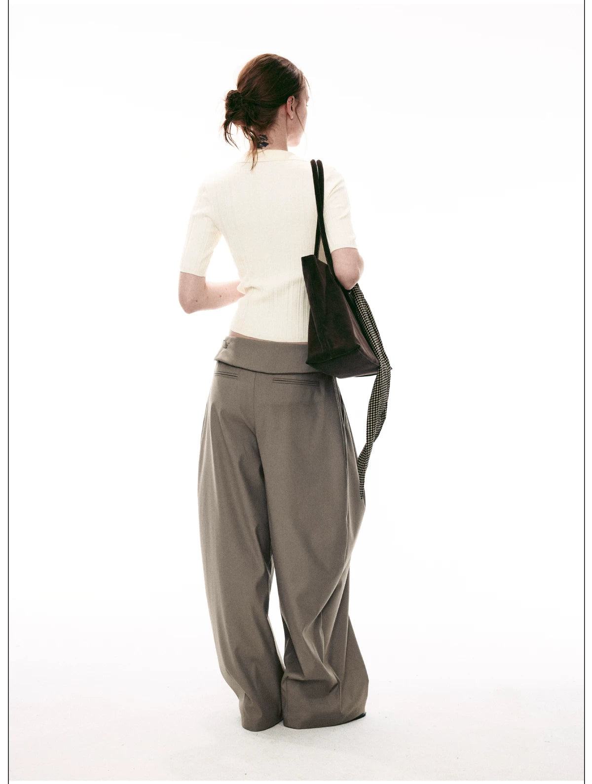 Stone Sonata Ribbed Polo Knit Top