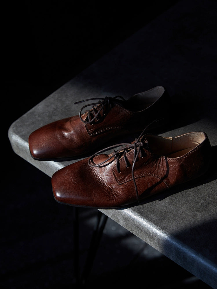 Vintage Leather Oxford Shoes