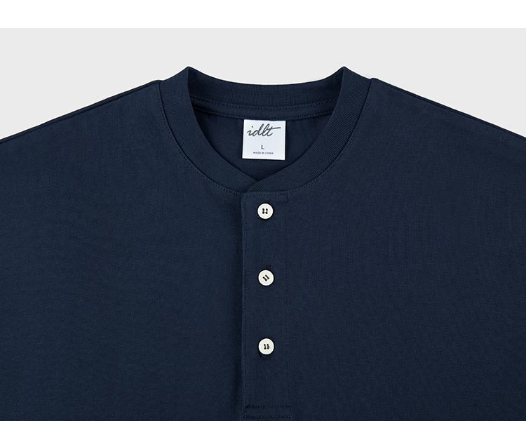 Core Crest Short-Sleeve Henley Tee
