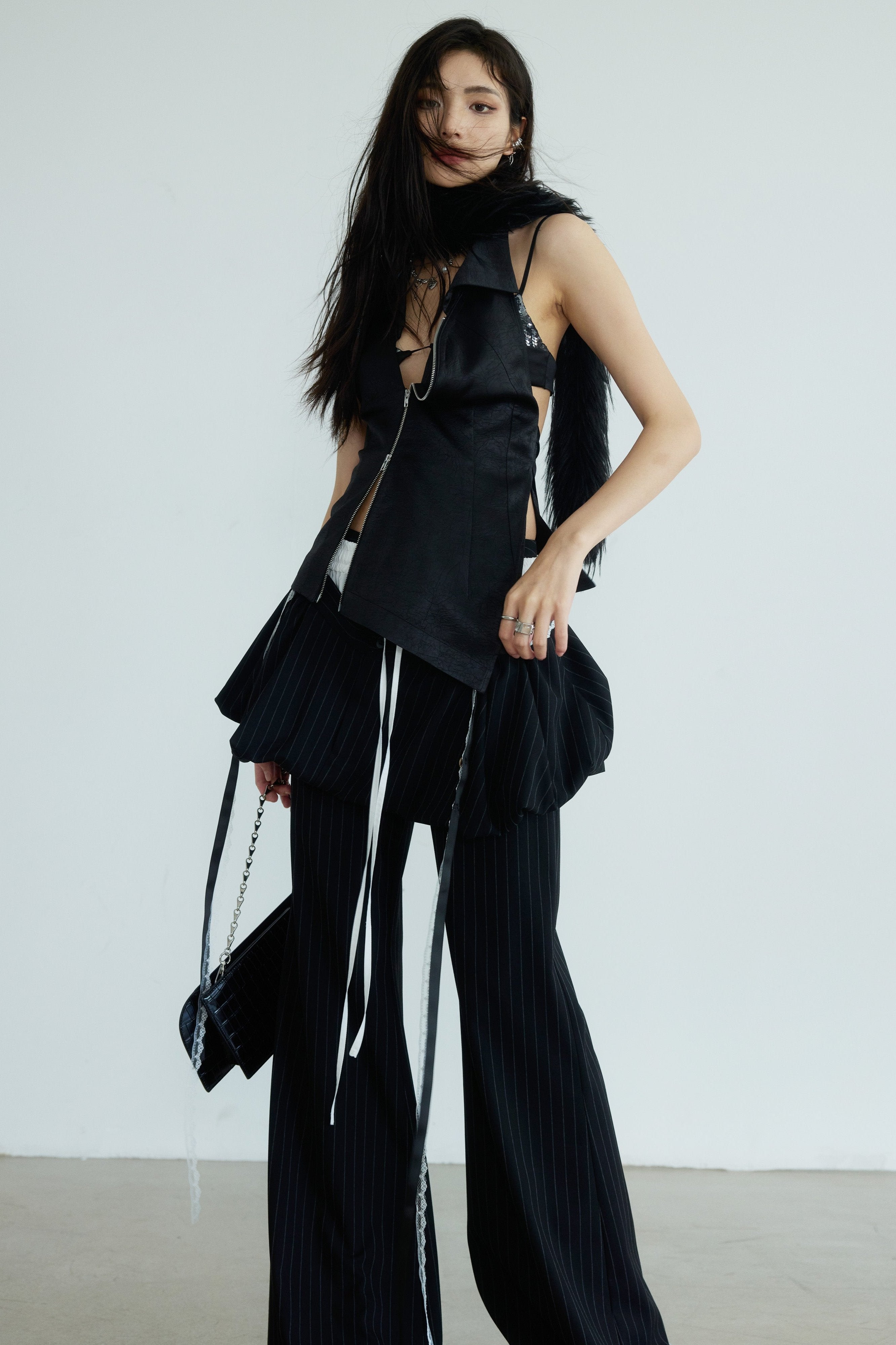 Asymmetric Zen Halter Vest