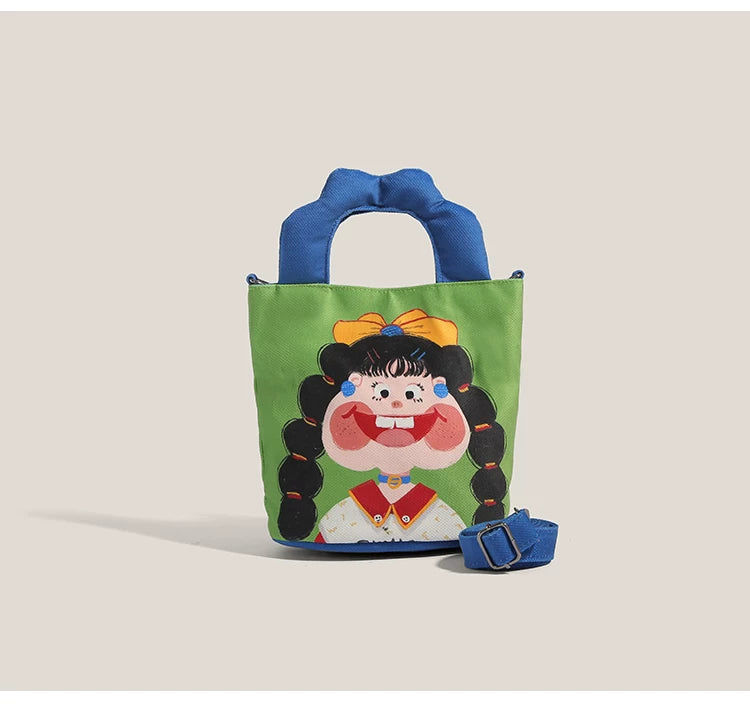 Giggles & Bows Cartoon Tote