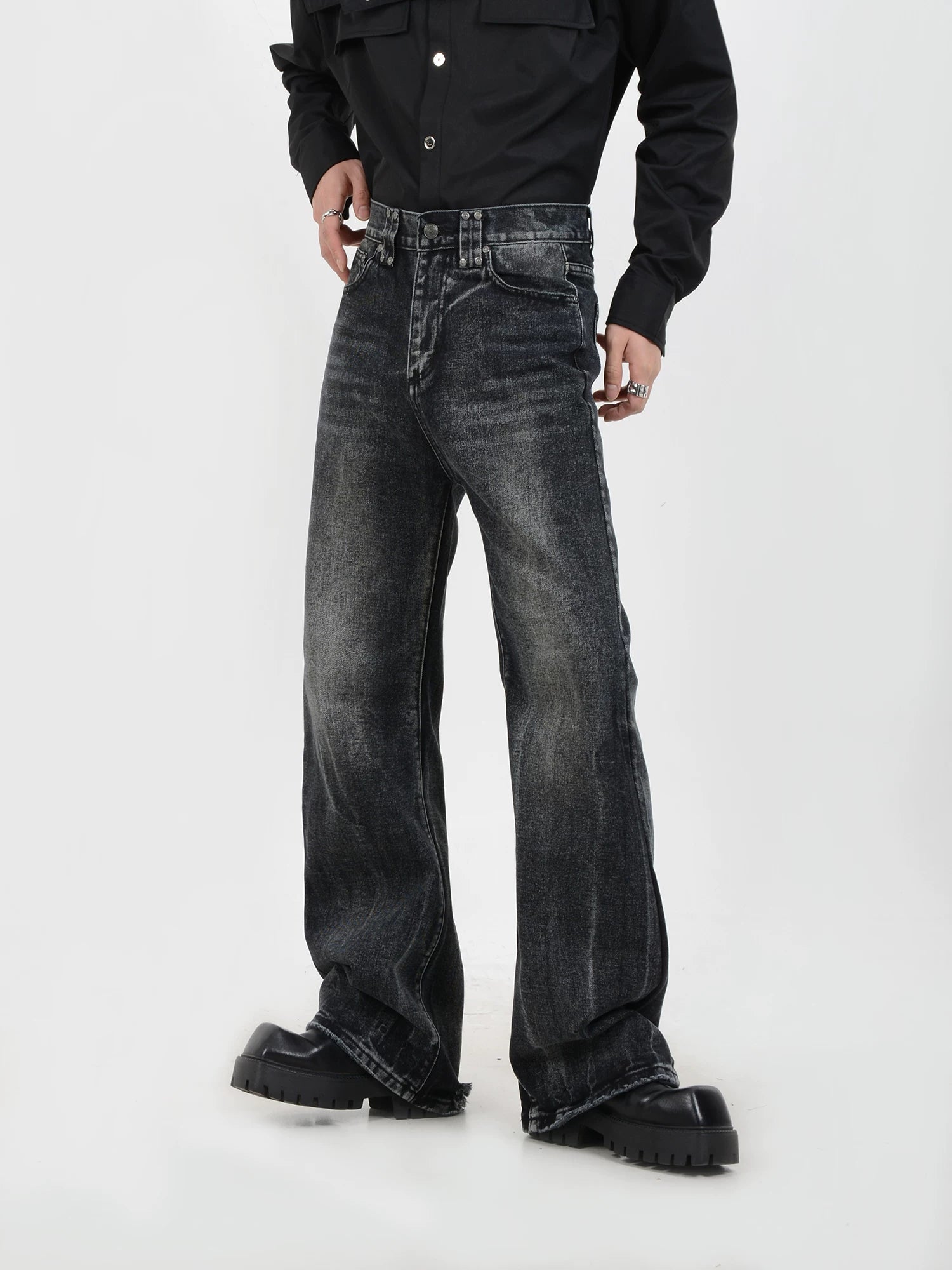 Obsidian Drift Vintage Wash Jeans