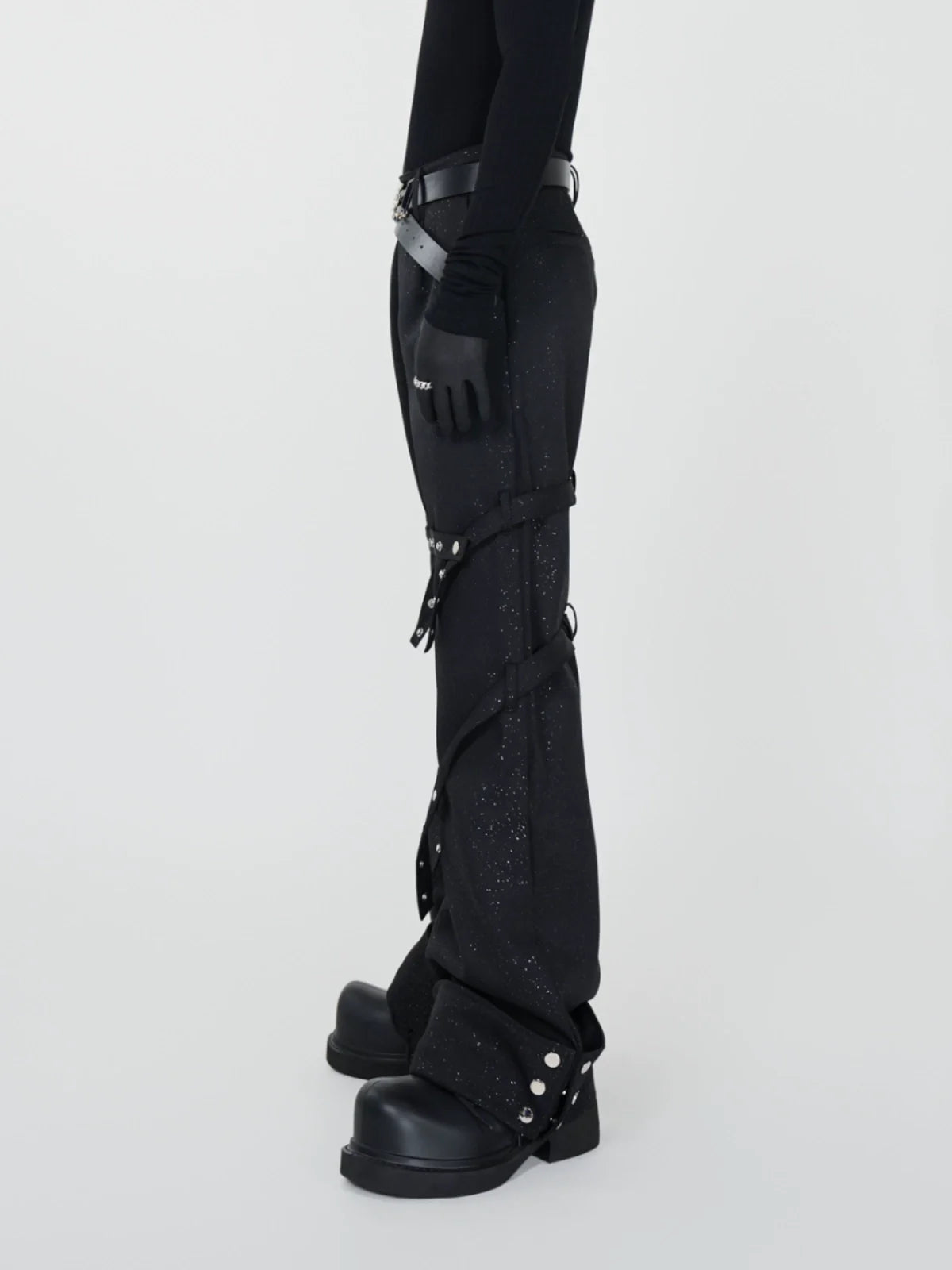 Starlit Rivet Spiral Pants