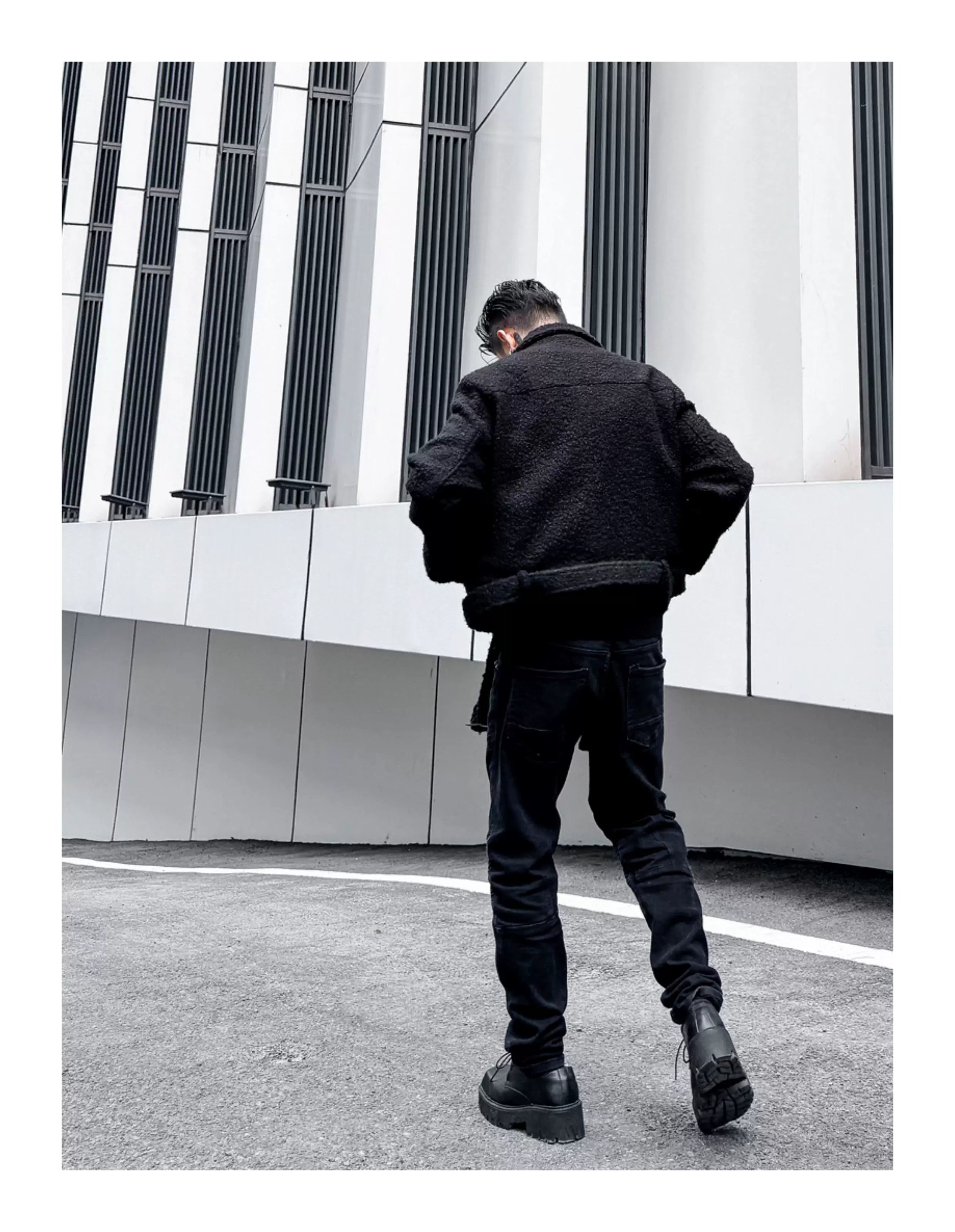 Teddy Cropped Trucker Jacket