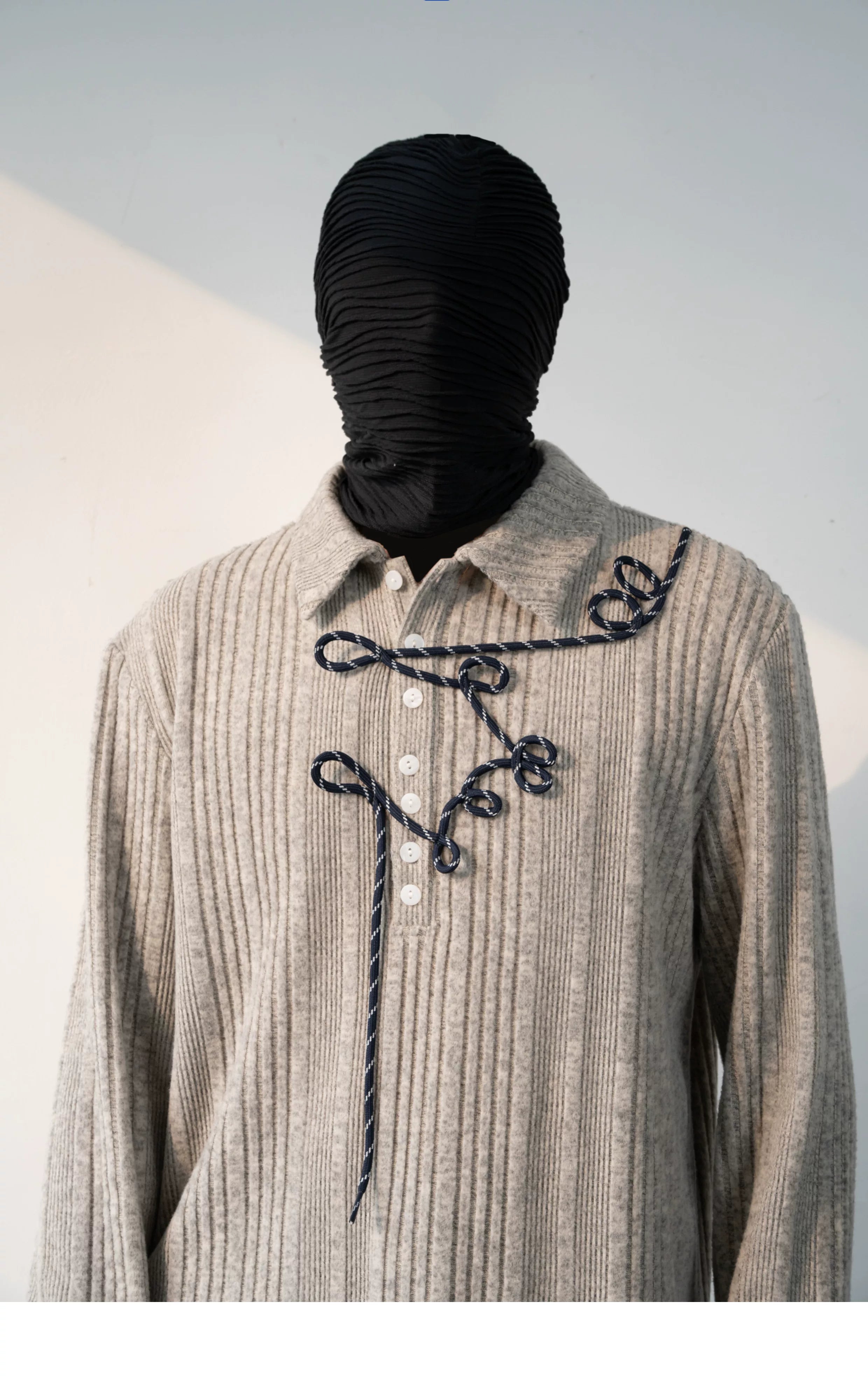 Twilight Script Ribbed Knit Overshirt
