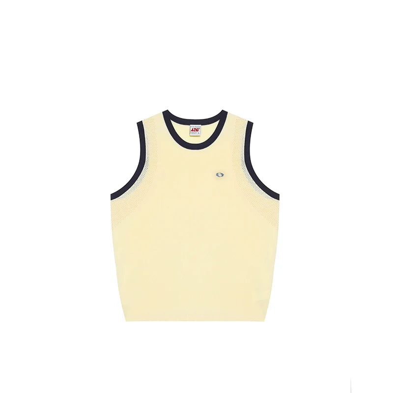 Sports Tank Top with Stitched Details - chiclara