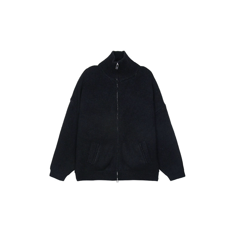Zip Up Knit Jacket