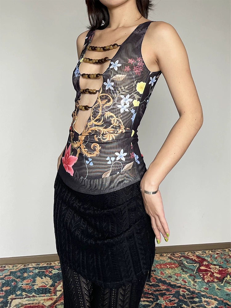 Beaded Dragon Vest