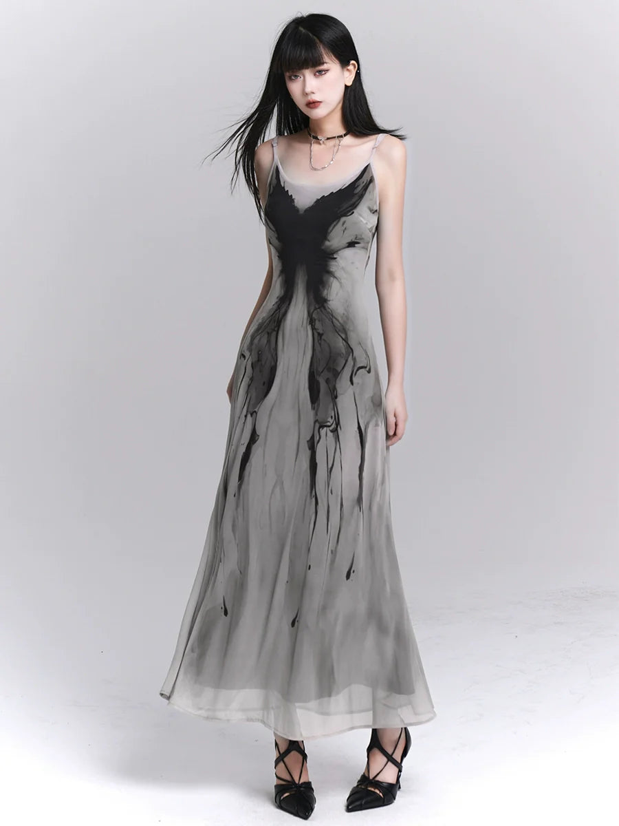 Vestido maxi de Splash Ethereal Ink Splash