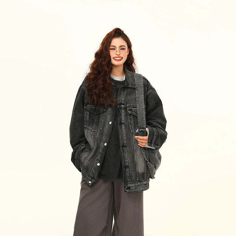 Urban Fade Oversized Denim Jacket