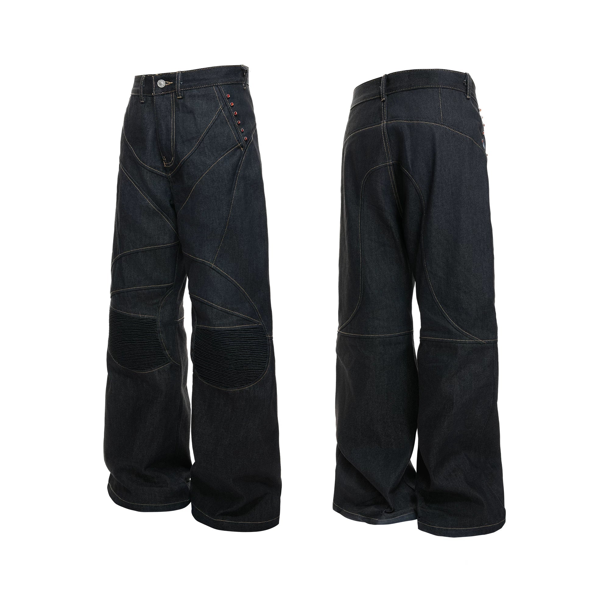 Gravel Arc Reinforced Flare Denim Trousers