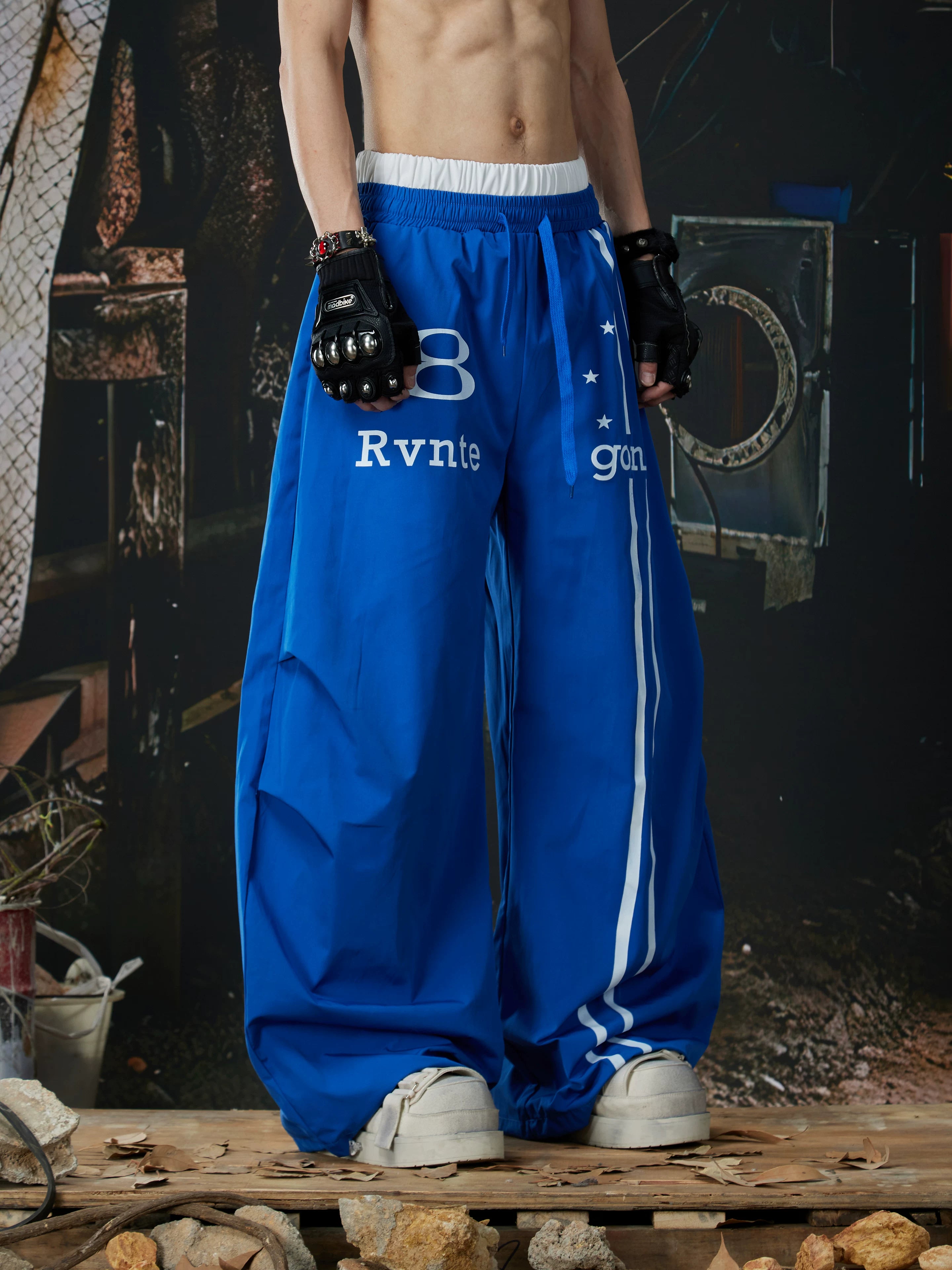 Rally Astro‑Stripe Track Pants