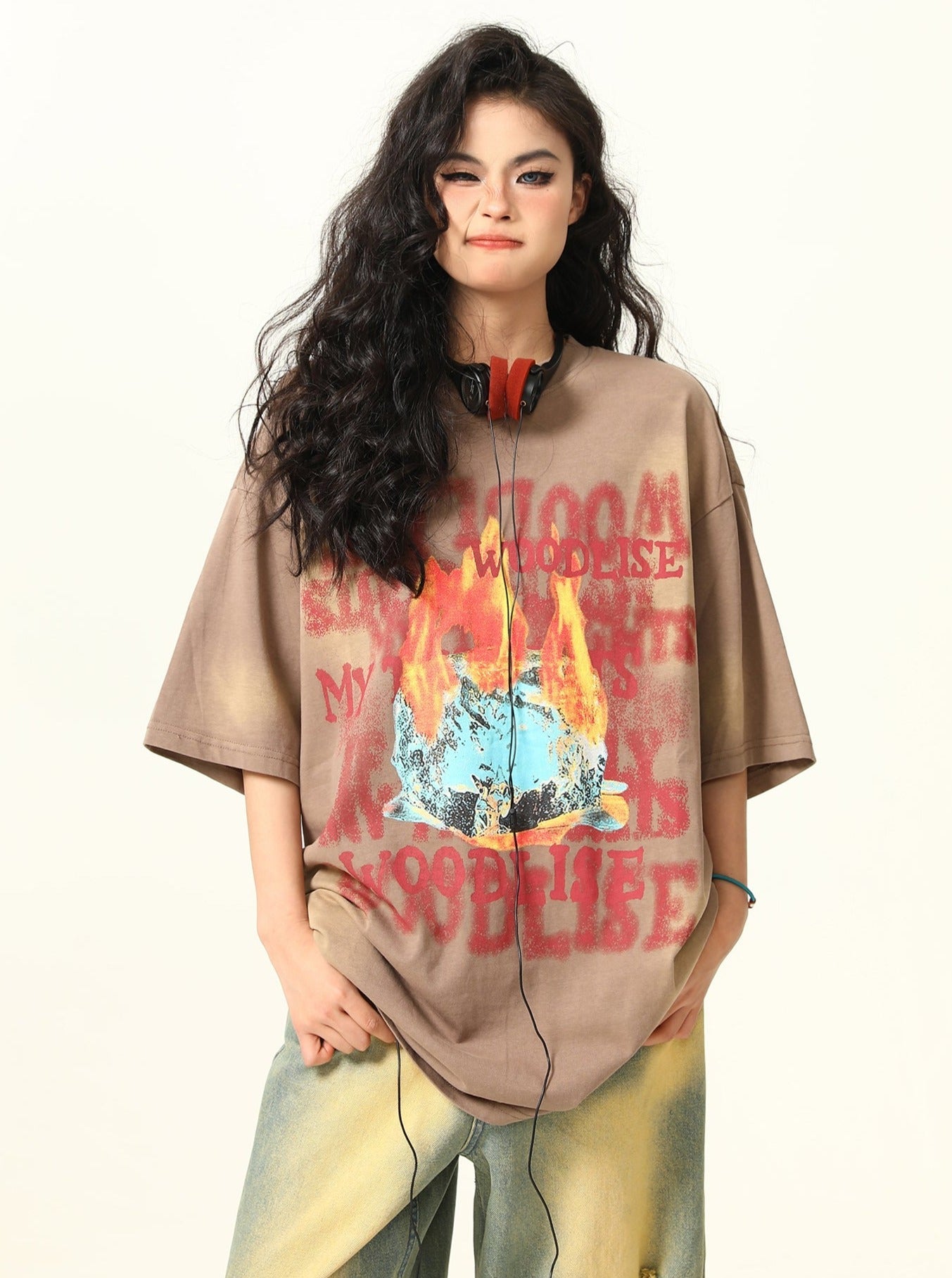 Rebellious Street Art Oversized T-Shirt