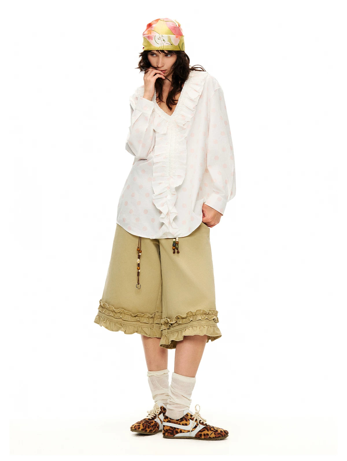Playground Poet Ruffle Hem Culottes